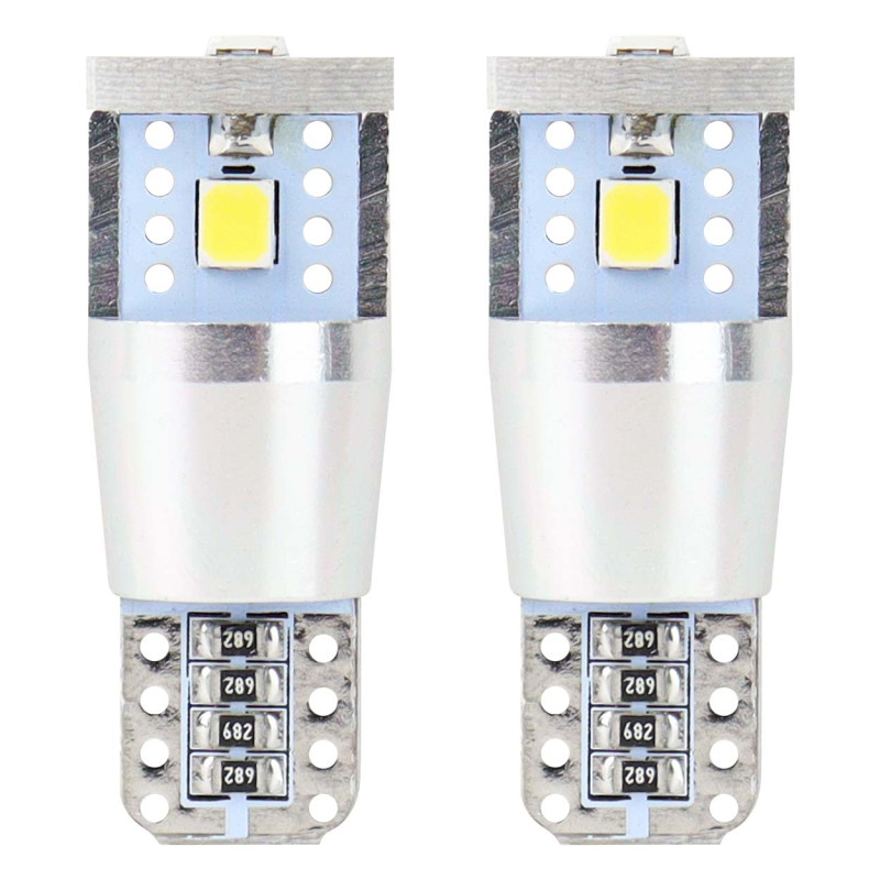 LED-lampor canbus 3smd 2835 t10e w5w alu vit 12v 24v amio-01637