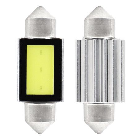 LED-lampor canbus cob3 festoon c5w c10w c3w 36mm vit 12v