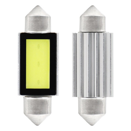 LED-lampor canbus cob3 festoon c5w c10w c3w 39mm vit 12v