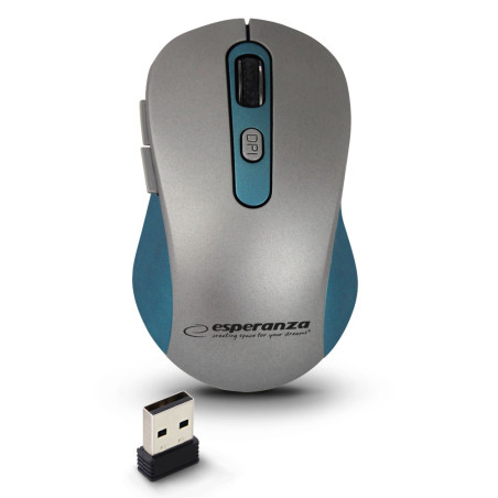 EM131B Esperanza trådlös mus 2,4 GHz 6D optisk USB Adara blå | HandlaSmidigt.se