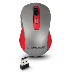 EM131R Esperanza trådlös mus 2,4 GHz 6D optisk USB Adara röd | HandlaSmidigt.se