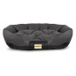Säng hundbur oval 75 x 50 cm svart Prestige