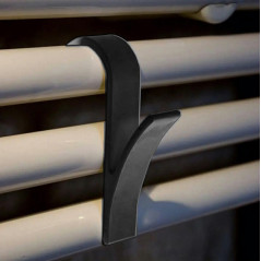 AG928A Handdukshängare för badrumsradiator svart