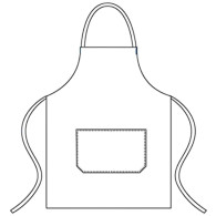 AG930A Köksförkläde vit