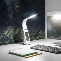 Lampa REBEL LED för skrivbordet (klocka, datum, temperatur)
