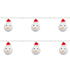 Inomhus julbelysning Rebel på batteri - snögubbar