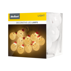 Inomhus julbelysning Rebel på batteri - snögubbar