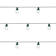 Utomhus julbelysning Rebel-girland (kulor), varmvita, 230V