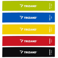 Set med gummiband för träning - 5 st Trizand 21955