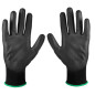 Trädgårdshandskar täckta med PU, storlek 11.
