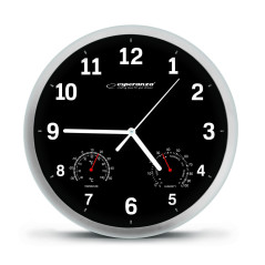 EHC016K Väggklocka Lyon svart