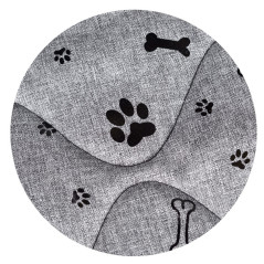 Säng för hund Ben Svart 100 x 70 cm Prestige | HandlaSmidigt.se