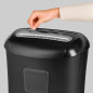 Dokumentförstörare REBEL för papper, kort, CD med en korg på 21 liter.