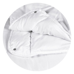 Täcke fyra årstider 200x220 cm vitt Medicline | HandlaSmidigt.se