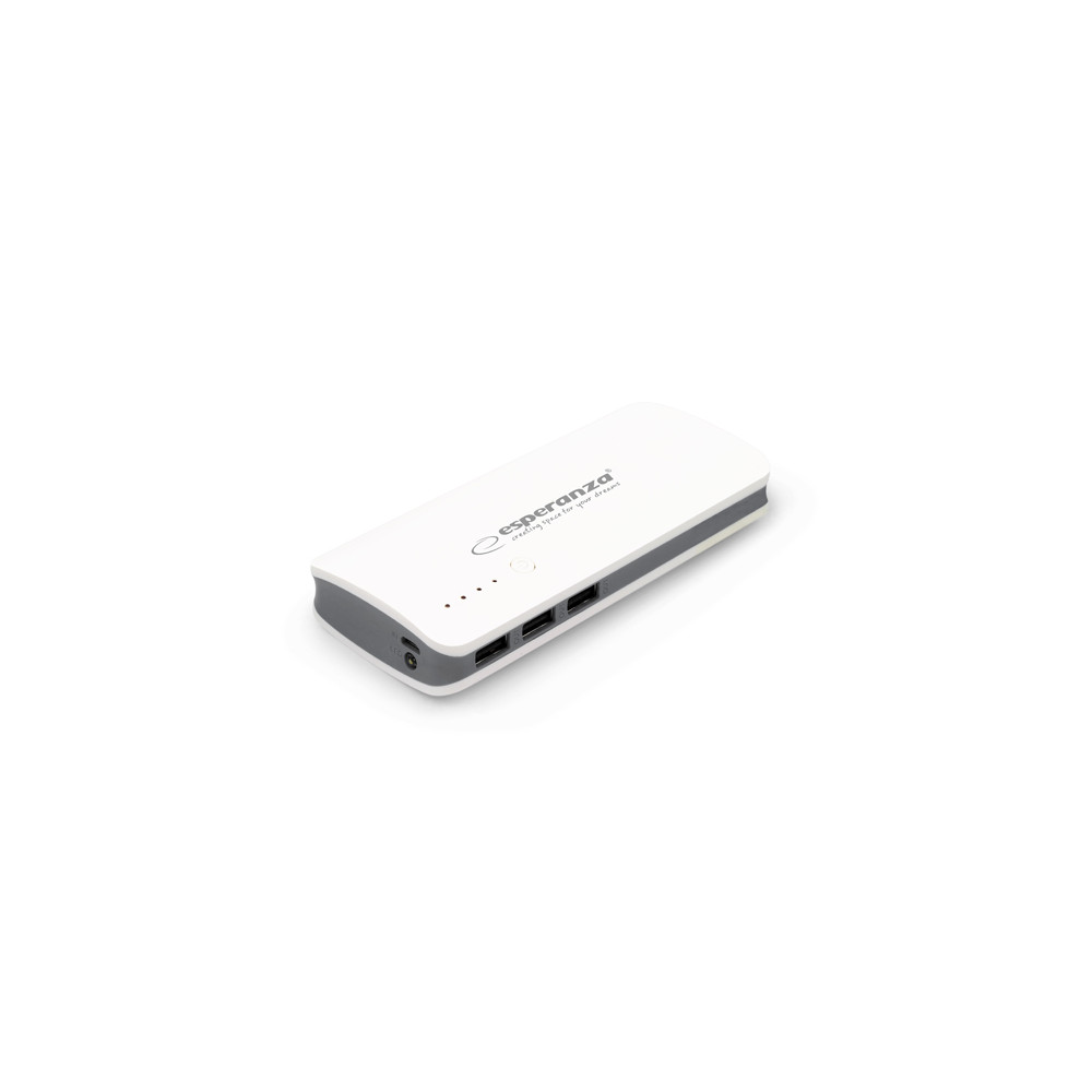 EMP106WE Power Bank 8000mAh Radium vit-grå Esperanza EMP106WE Power Bank 8000mAh Radium vit-grå Esperanza