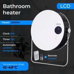 CR 7747 Badrumsradiator med LCD