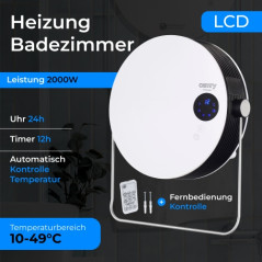 CR 7747 Badrumsradiator med LCD