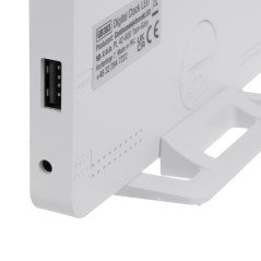 Klocka med alarm och termometerfunktion, GreenBlue, svart, GB383 | HandlaSmidigt.se