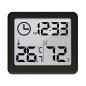 Termometer/fuktighetsmätare med klockfunktion, GreenBlue, svart, GB384B