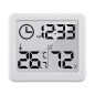 Termometer/fuktighetsmätare med klockfunktion, GreenBlue, vit, GB384W