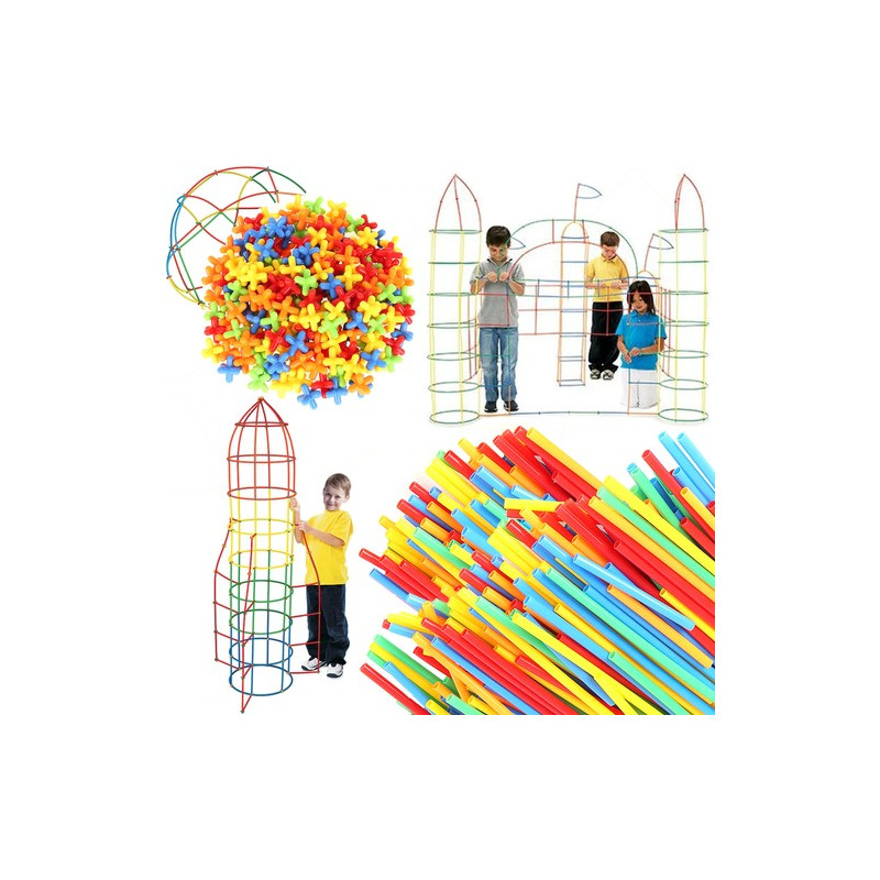 Klossar - sugrör - set 408 delar. 22408