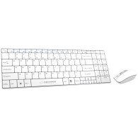 EK122W Trådlöst set tangentbord + mus 2,4 GHz USB Liberty vit