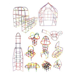 Klossar - sugrör - set 408 delar. 22408