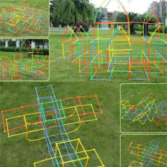 Klossar - sugrör - set 408 delar. 22408