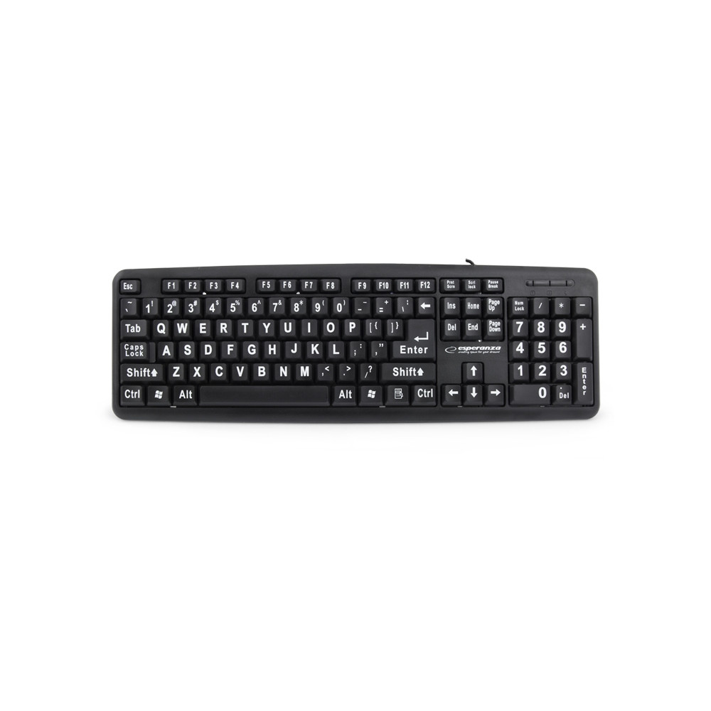 EK129 Standard trådbunden tangentbord med stora tryck USB Florida EK129 Standard trådbunden tangentbord med stora tryck USB Florida