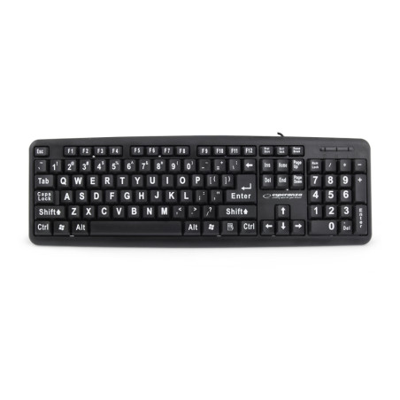 EK129 Standard trådbunden tangentbord med stora tryck USB Florida