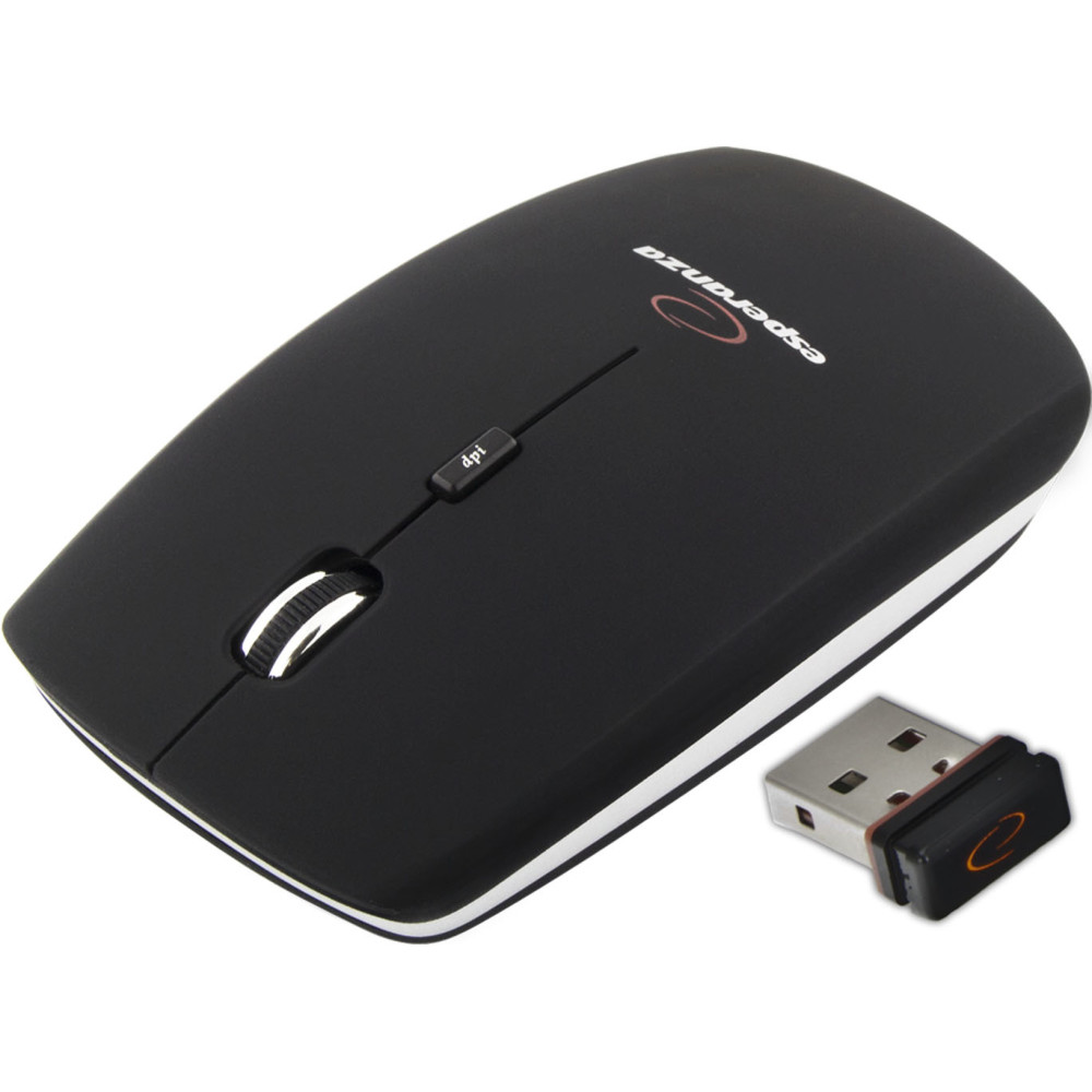 EM120K Trådlös 2,4 GHz 4D optisk USB-mus Saturn svart