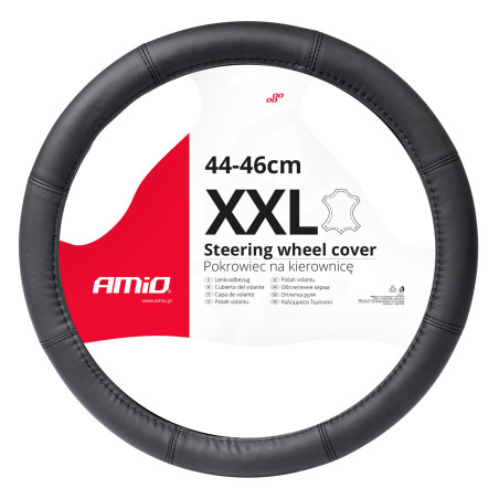 Skydd i läder för bilratten XXL 44-46 cm SWC-48-XXL AMIO-03549