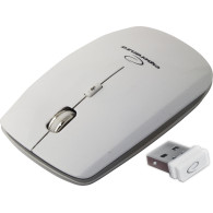 EM120W Trådlös 2,4 GHz 4D optisk USB-mus Saturn vit