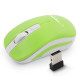 EM126WG Trådlös mus 2,4 GHz 4D optisk USB Uranus grön-vit