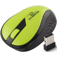TM114G Trådlös 2,4 GHz 3D optisk USB-mus Regnbåge Grön