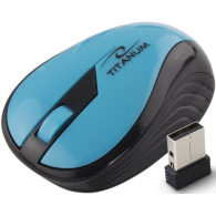 TM114T Trådlös 2,4 GHz 3D optisk mus USB Rainbow turkos