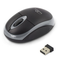 TM116E Trådlös 2,4 GHz 3D optisk USB-mus Vulture svartgrå