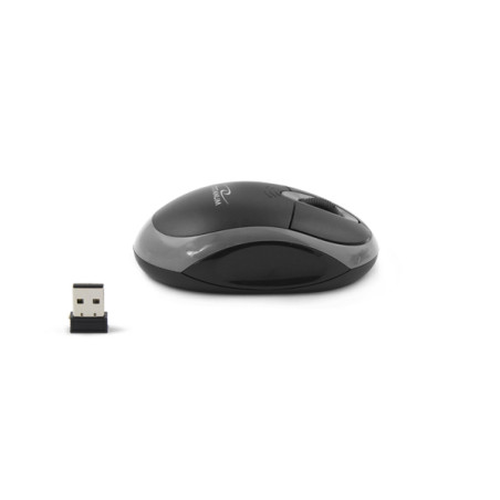 TM116E Trådlös 2,4 GHz 3D optisk USB-mus Vulture svartgrå
