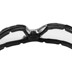 Skyddsglasögon med skumfoder, vita linser, motståndsklass FT.