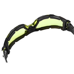 Skyddsglasögon med skumfoder, gula linser, motståndsklass FT.