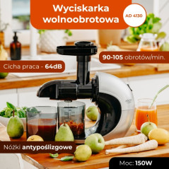 AD 4130 Långsam rotationspress - snigelmekanism för pressning