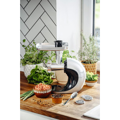 AD 4131 Köksmaskin 3-i-1 - långsam juicepress, köttkvarn, matberedare