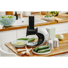 AD 4131 Köksmaskin 3-i-1 - långsam juicepress, köttkvarn, matberedare