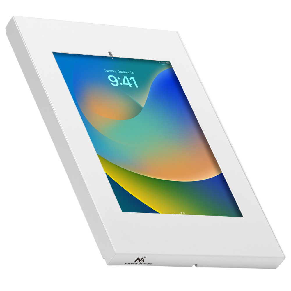 Reklamhållare för Maclean surfplatta, väggmonterad med lås, 9,7'-11', iPad/iPad Air/iPad Pro, Samsung Galaxy Tab A/Tab A7/Tab S6