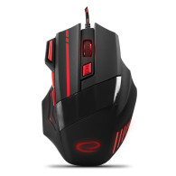EGM201R Trådbunden spelmus 7D optisk USB MX201 Wolf röd