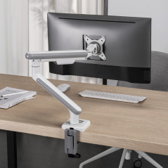 Skrivbordsfäste för LCD-skärm Ergo Office, gasfjäder, VESA 75x75 och 100x100, 17-32 tum 9 kg, ER-751