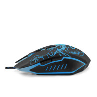 EGM203B Mysz przewodowa dla graczy 6D  optyczna USB MX203 Scorpio niebieska