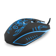 EGM203B Mysz przewodowa dla graczy 6D  optyczna USB MX203 Scorpio niebieska