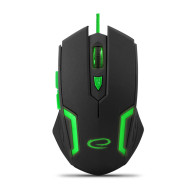 EGM205G Trådbunden spelarmus 6D optisk USB MX205 Fighter grön