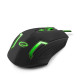 EGM205G Trådbunden spelarmus 6D optisk USB MX205 Fighter grön